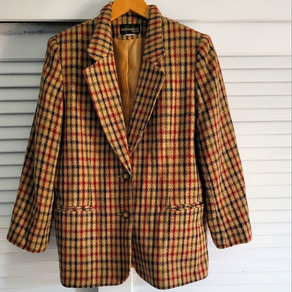 Plaid Suit Jacket